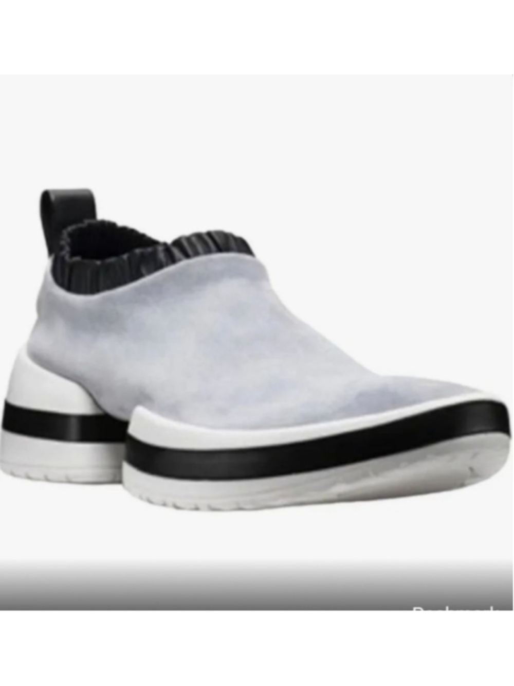STUART WEITZMAN Light Blue Nubuck Leather Slip-On Sneakers Size‎ 9